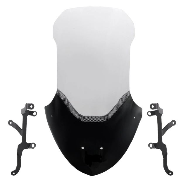 SYM Jet 14 Evo 2025 Uyumlu Ön Cam Şeffaf-SİYAH