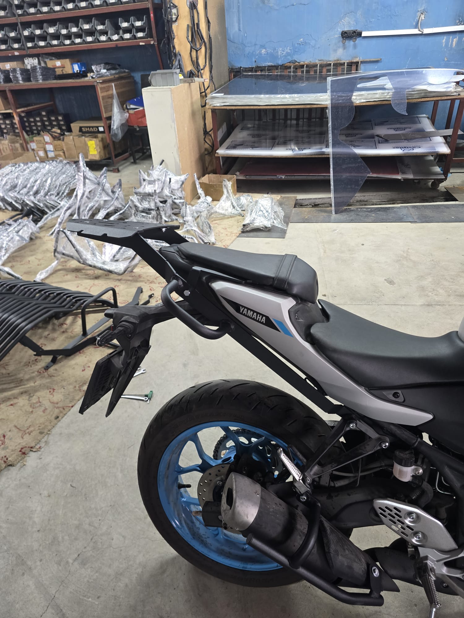 YAMAHA MT 25 ARKA ÇANTA TAŞIMA DEMİRİ