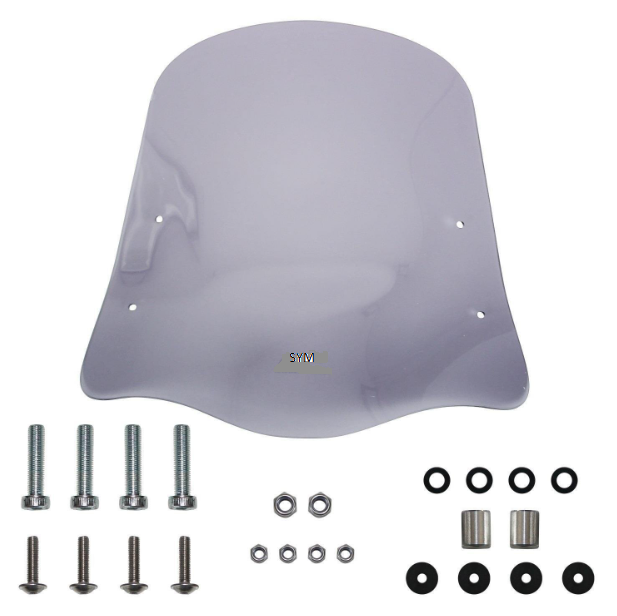 SYM Xpro 125 2018-2024 Uyumlu Ön Cam Füme-Şeffaf