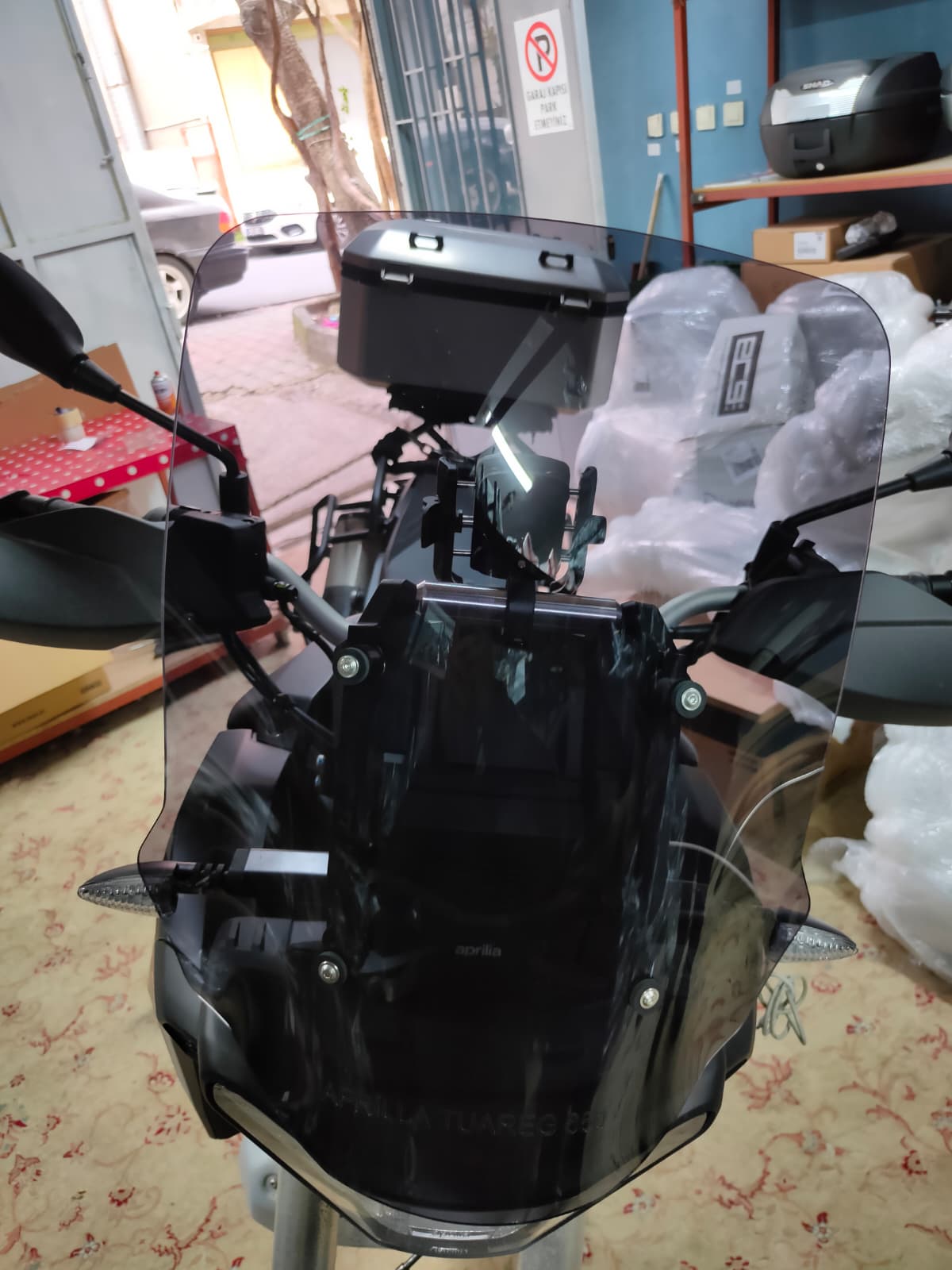 APRİLİA TUAREG 660 ÖN CAM ŞEFFAF-FÜME 